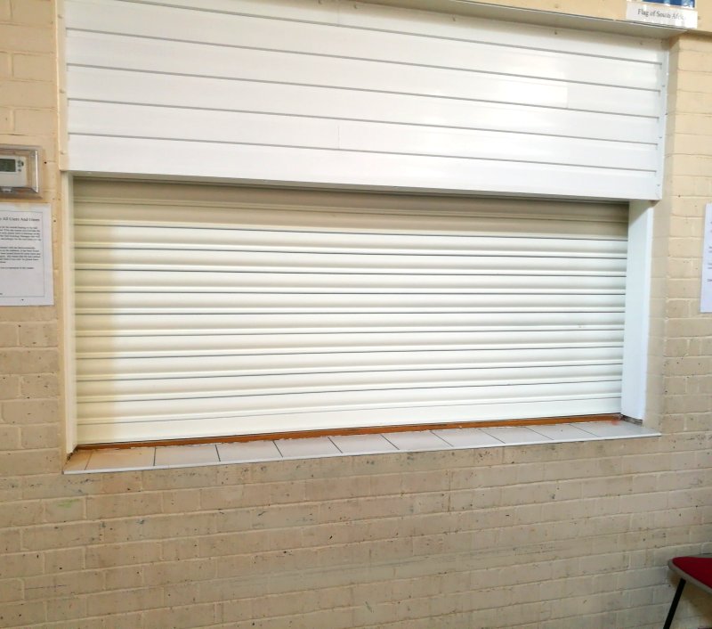 Fire shutter fitted in school kitchen in Kent